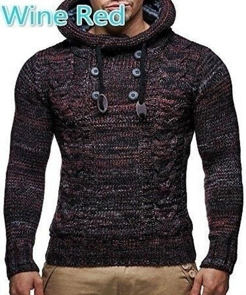 Men'S Wool Thick Knitted Sweater