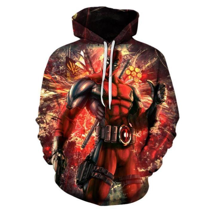 Deadpool 3D Sweatshirt Hoodie Pullover
