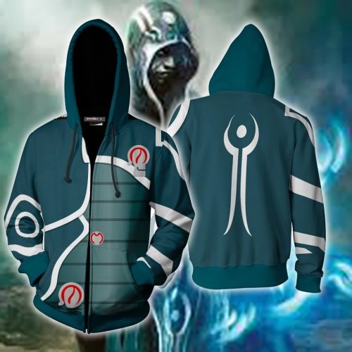 Magic The Gathering Game Jess Belen Green Cosplay Unisex 3D Printed Hoodie Sweatshirt Jacket With Zipper