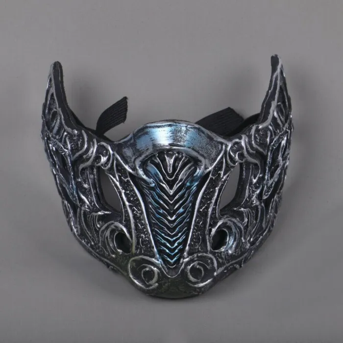 Mortal Kombat Cosplay Sub-Zero Mask Dress Up Props Adult Face Mask Pvc