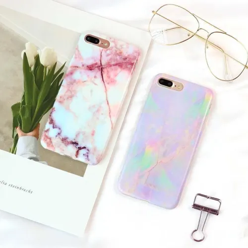 Pastel Marbled Phone Cases