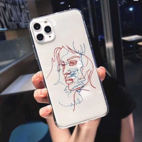 Scribbled Line Art Phone Case For Iphone