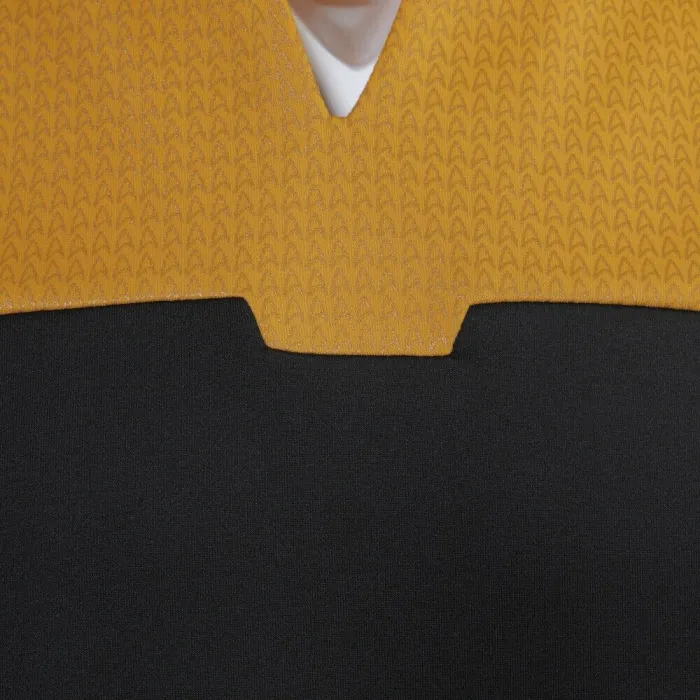 Star Trek Admiral Jl Picard Red Uniform Startfleet Blue Gold Top Shirts Costumes