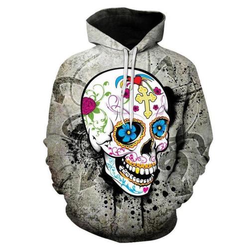 Fiesta Skull 3D Sweatshirt Hoodie Pullover