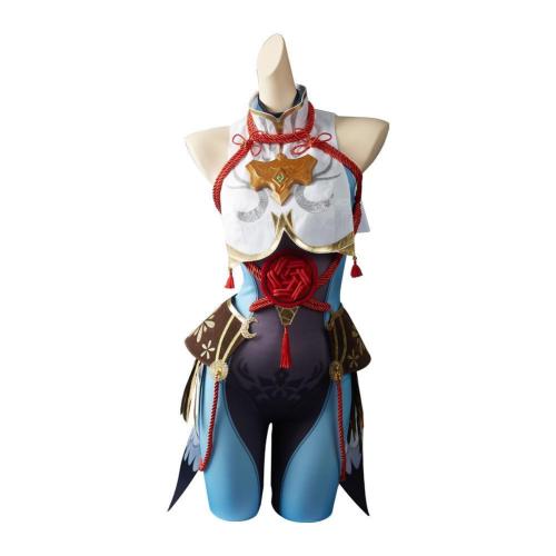 Genshin Impact Shenhe Halloween Carnival Suit Cosplay Costume