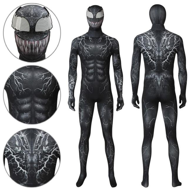 Venom Edward Eddie Brock Jumpsuit Cosplay Costume -
