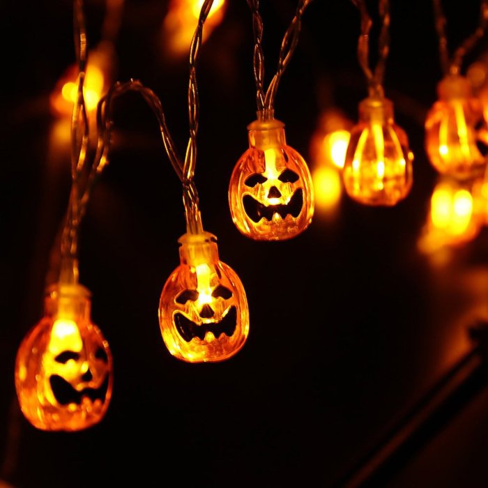 Halloween Party Horror Pumpkin Ghost Design Decor Light String