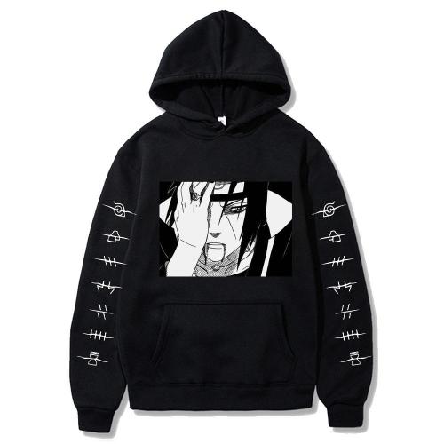 Naruto Hoodies Streetwear Itachi Pullover Sweatshirt Hip Hop Hoodie