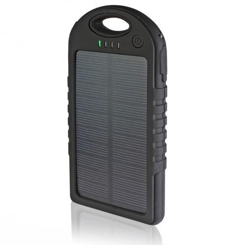 5,000 Mah High Speed 2 Port Solar Charger - 5 Colors