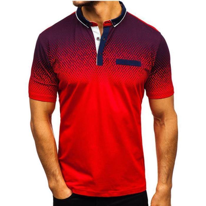 Men'S  Summer 3D Printed Short-Sleeved T-Shirt