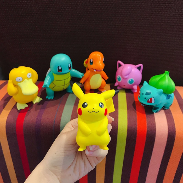Pokemon Charmander Cleffa Pikachu Pocket Monster Model Action Figure Toys