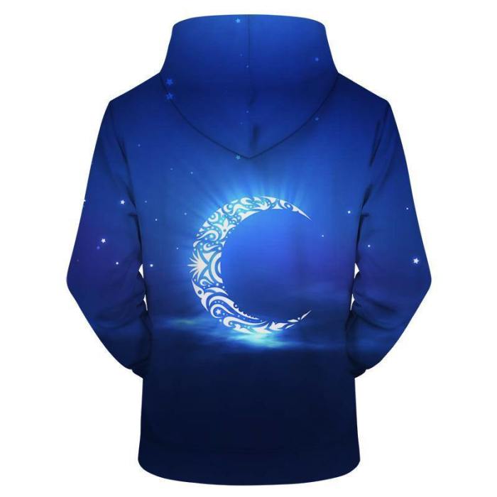Ramadan Blue Moon 3D Sweatshirt Hoodie Pullover