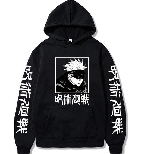 Jujutsu Kaisen Anime Hoodie Pullovers Tops Loose Long Sleeves Sweater