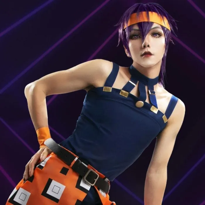 Jojo'S Bizarre Adventure: Vento Aureo Golden Wind Narancia Ghirga Halloween Cosplay Costume