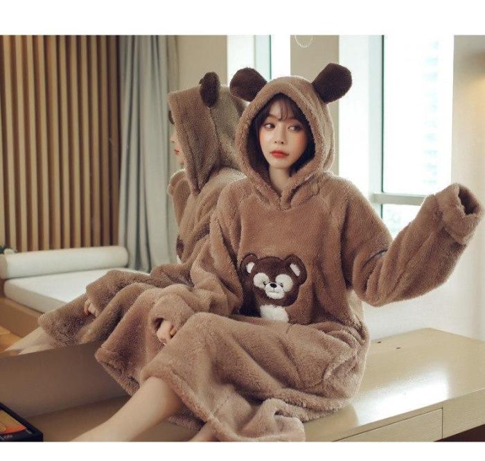 Baby Bear Furry Nightgown