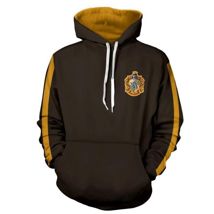 Brown Harry Potter Series Movie Unisex 3D Printed Hoodie Pullover Sweatshirt