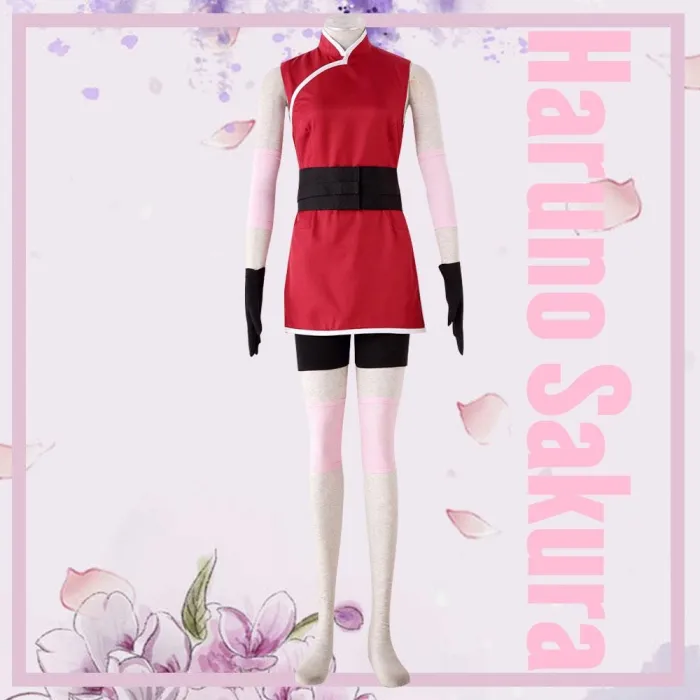 Haruno Sakura From Boruto Naruto Halloween Cosplay Costume - B Edition