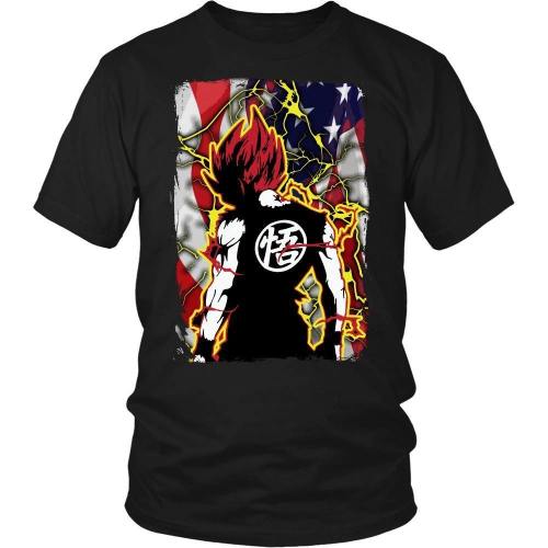 American Patriot Goku - Usa T-Shirt