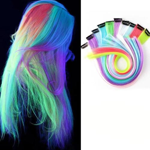Colored Party Highlights Clip In Hair Extensions