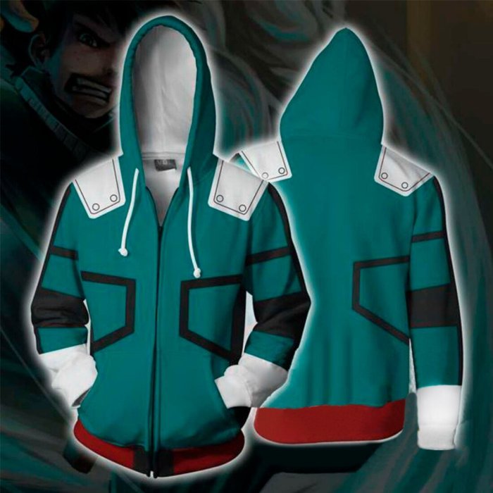 3D Harajuku Cartoon Hoodies Men Fashion Casual Anime Men Hoodie Cosplay Costume Streetwear Sweatshirt Zipper Top Jacket