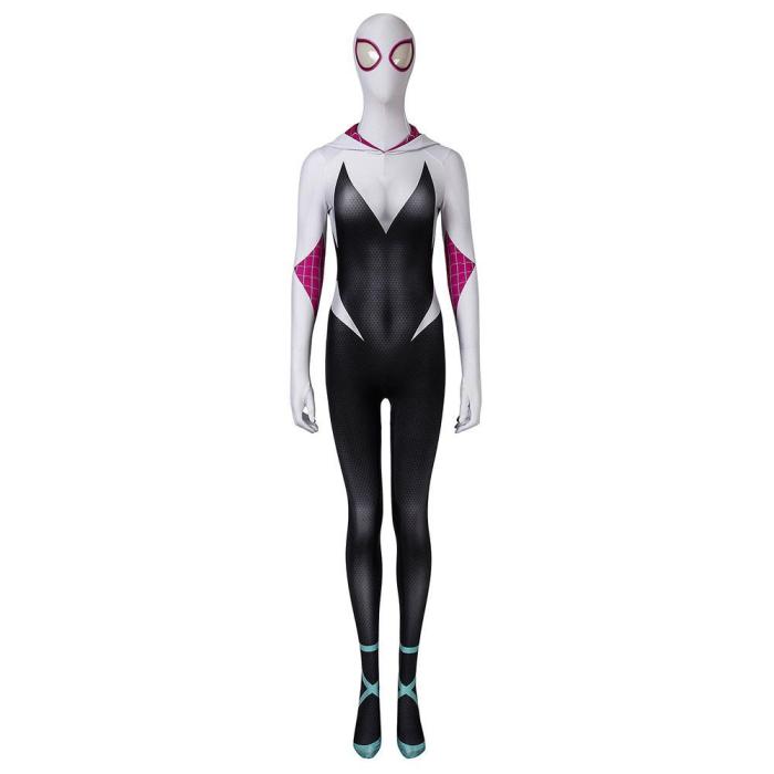 Spider-Man Gwen Stacy Spider-Man: Into The Spider-Verse Jumpsuit Cosplay Costume -