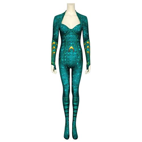 Mera Aquaman Jumpsuit Cosplay Costume -