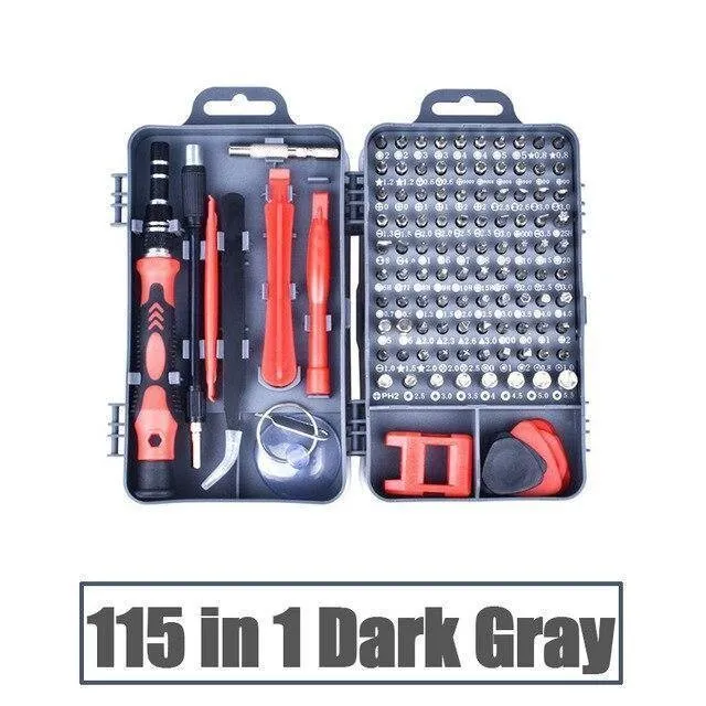 Screwdriver Set 115 In 1 Precision Magnetic Screwdriver Set