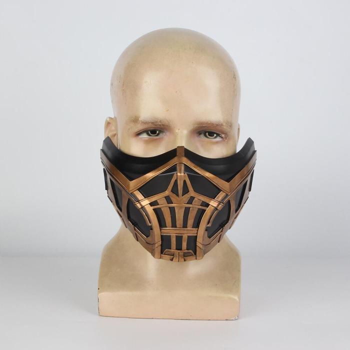 Movie Mortal Kombat Sub-Zero Scorpion Cosplay Costumes Resin Mask