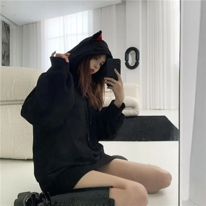 Cat Ears Oversized Hoodie
