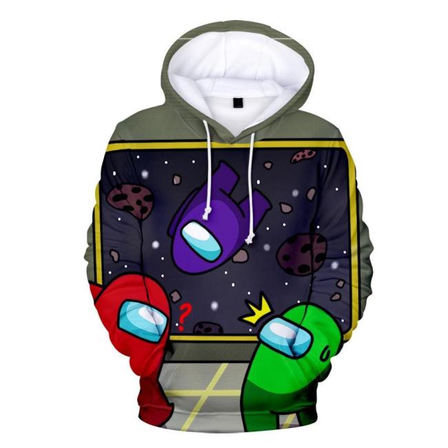 Kids Style-14 Impostor Crewmate Among Us Cartoon Game Unisex 3D Printed Hoodie Pullover Sweatshirt