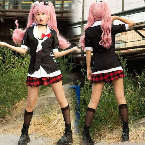 Danganronpa Dangan Ronpa : Trigger Happy Havoc Junko Enoshima Cosplay Costume