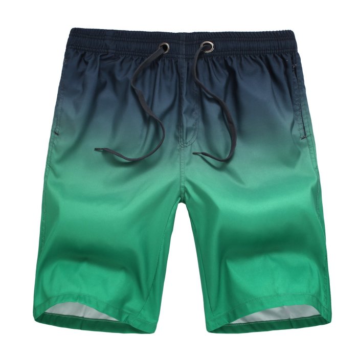 Men'S Quick Dry Gradient Beach Shorts