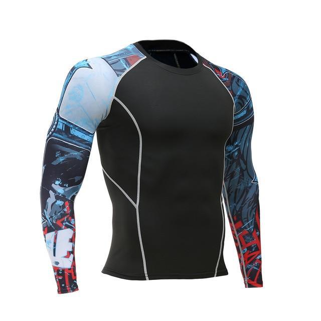 Breathable Long Sleeve Sports Rashgard Gym Cycling Clothing