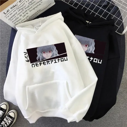 Neferpitou Anime Pullovers Tops Loose Long Sleeves Sweatshirt Hoodie