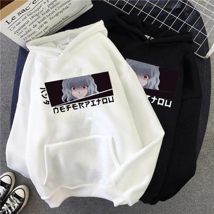 Neferpitou Anime Pullovers Tops Loose Long Sleeves Sweatshirt Hoodie