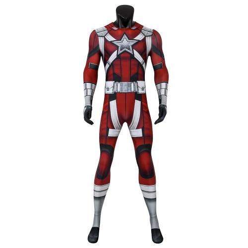 Red Guardian Black Widow  Jumpsuit Cosplay Costume -