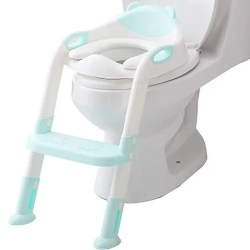 Potty Toilet Seat With Step Stool Ladder For All Stages Kids Ages 1-7