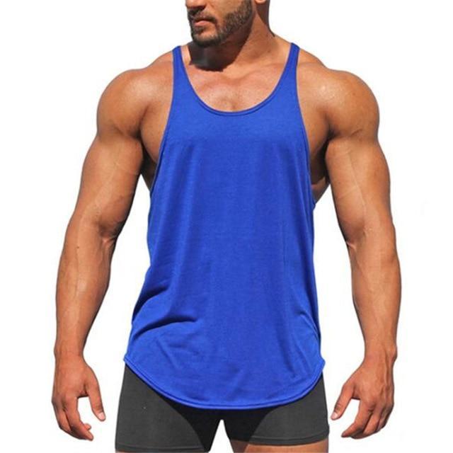 Gyms Tank Top Summer Brand Cotton Sleeveless Shirt