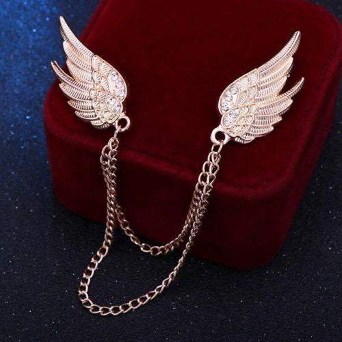 Angel Wings With Chain Tassel Brooch Pins