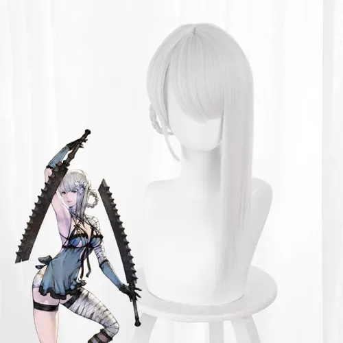 Nier Replicant Gestalt Kaine Silver Cosplay Wig