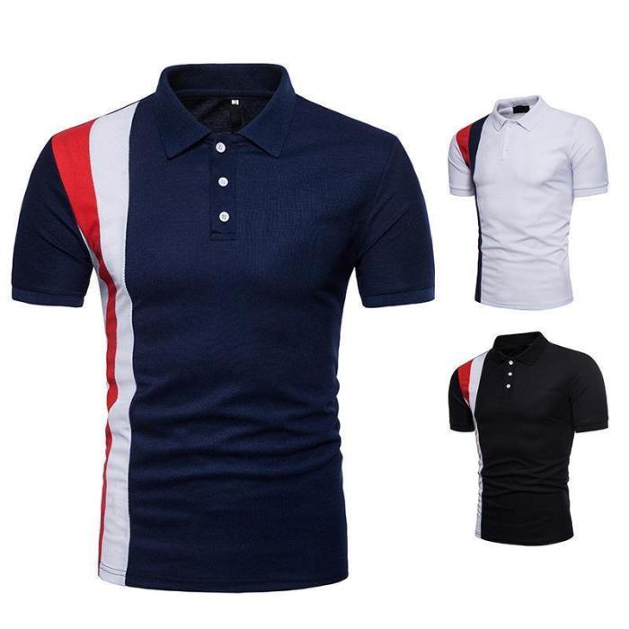 Men'S Casual Fashion Breathable Multicolor Polo Shirt