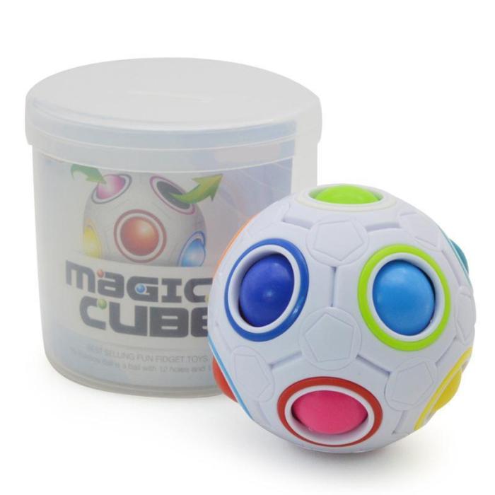 Magic Rainbow Ball Press Football Cube