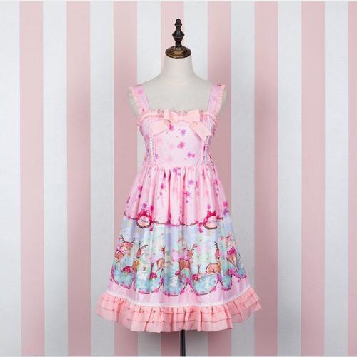 Pink Baby Deer Dress