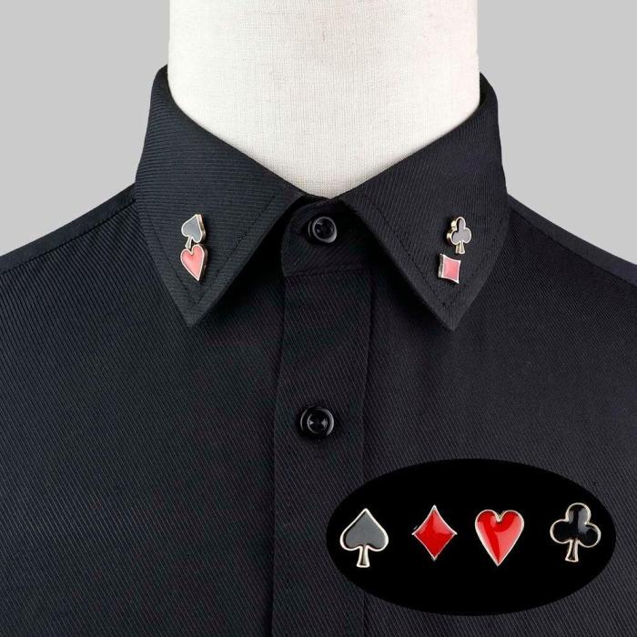 On-Trend Shirt Collar Brooch Pins