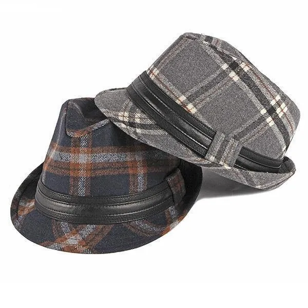 Men'S British Style Retro Gentlemen Hats Woolen Jazz Hats