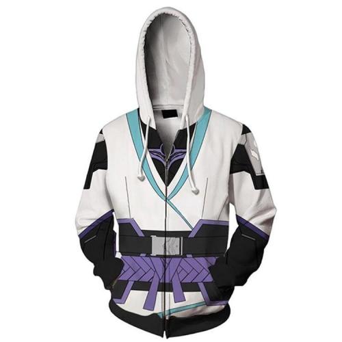 Valorant Sage Game Unisex 3D Printed Hoodie Sweatshirt Jacket With Zipper