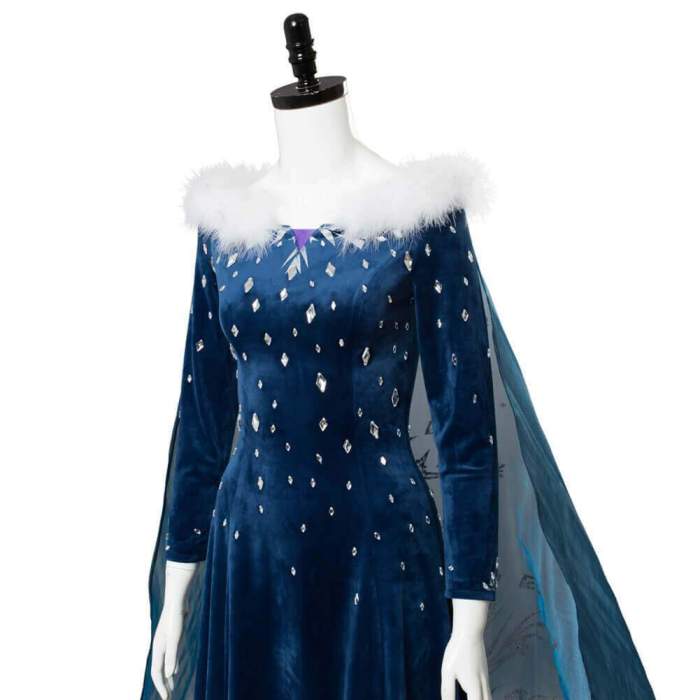 Olaf'S Frozen Adventure Princess Elsa Dress Cosplay Costumes
