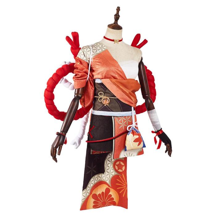 Genshin Impact Yoimiya Halloween Carnival Suit Outfits Cosplay Costume
