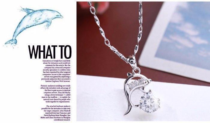 Trendy Dolphin Pendant Necklace