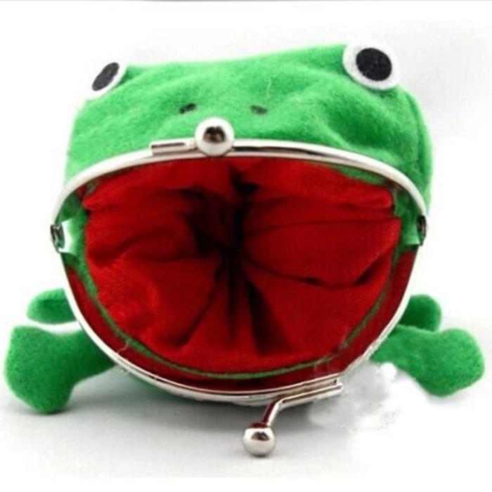 Frog Wallet Cartoon Wallet Coin Purse Manga Flannel Wallet Cute Purse Animal For Kids Gifts Accessory